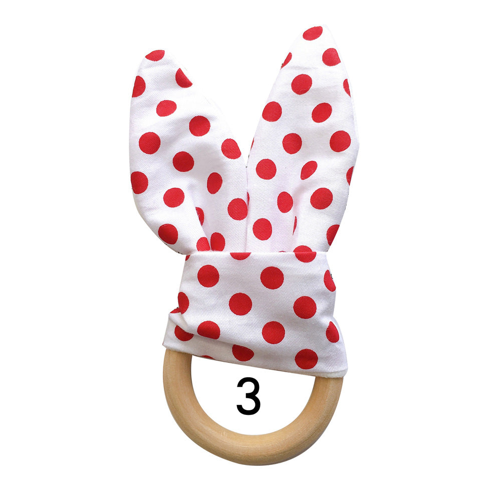Natural Wooden Baby Teething Ring Image 5