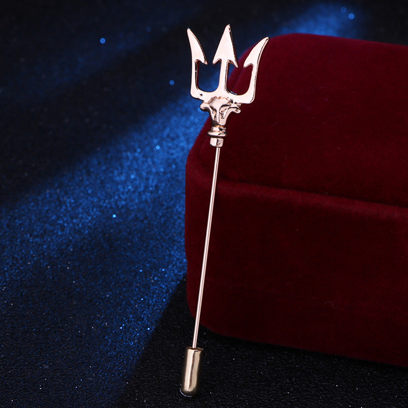 Stylish lapel pin worn on jacket