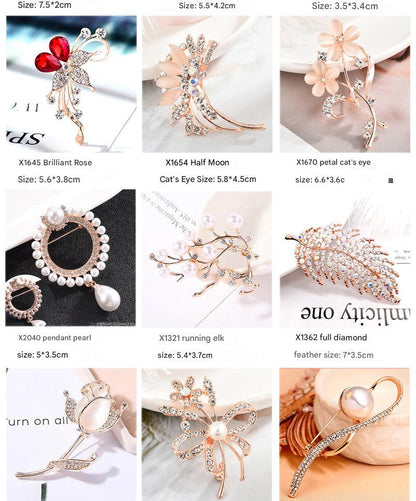 Stylish brooch displayed on a blouse image 6