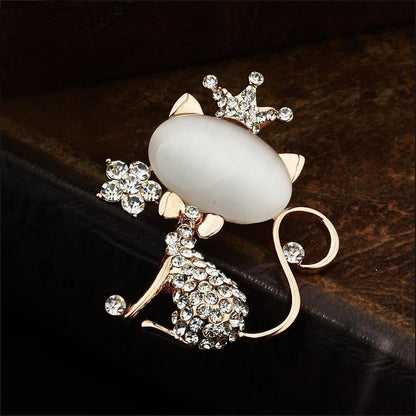 Rhinestone embellished brooch on a dress image 5