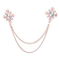 Gold Base White Rhinestone