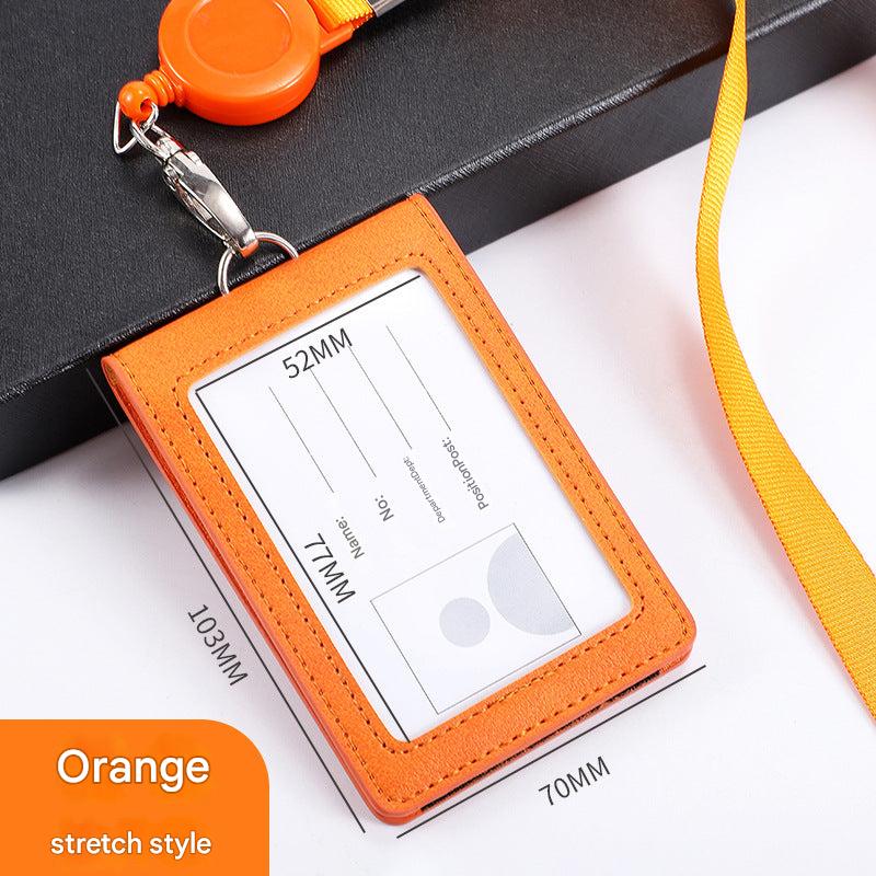 Image of versatile dual-card holder with lanyard