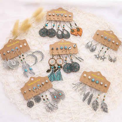 Lightweight Alloy Earrings Set