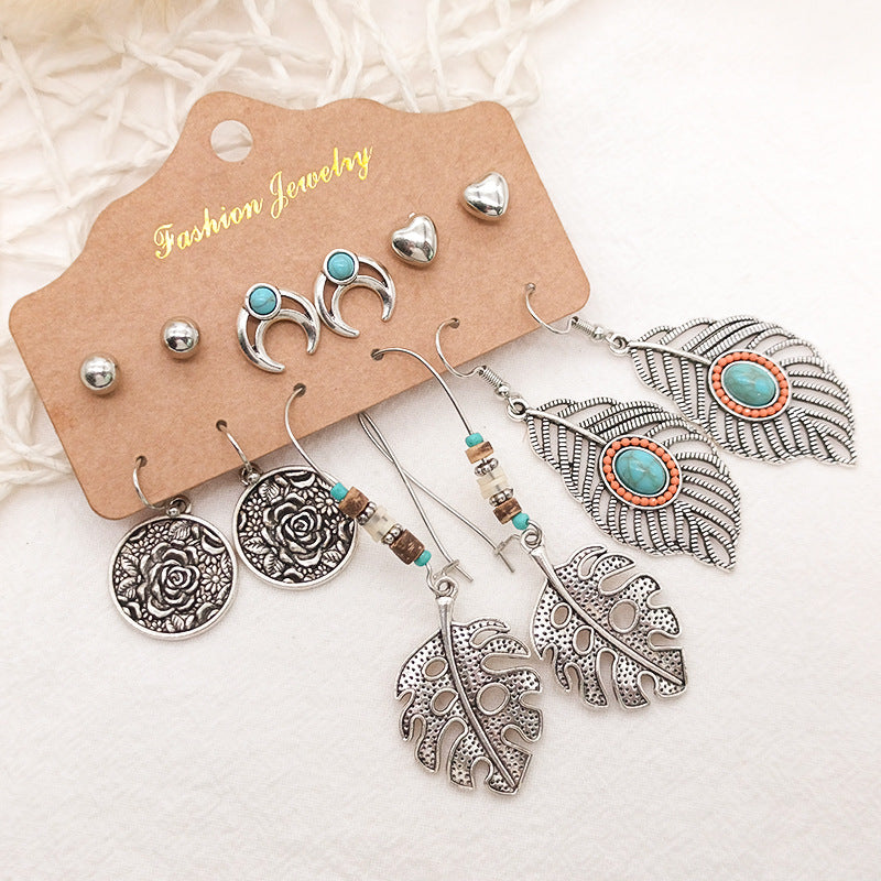 Lightweight Alloy Earrings Set