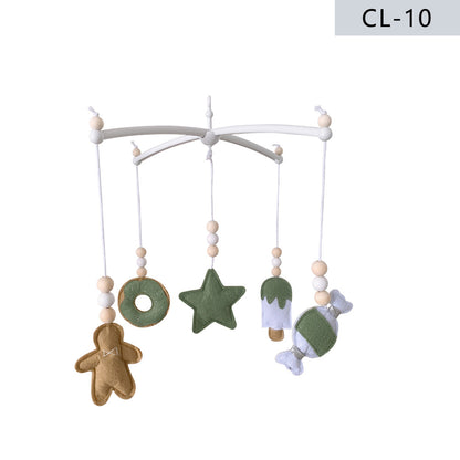 Baby crib mobile with felt decorations image 1