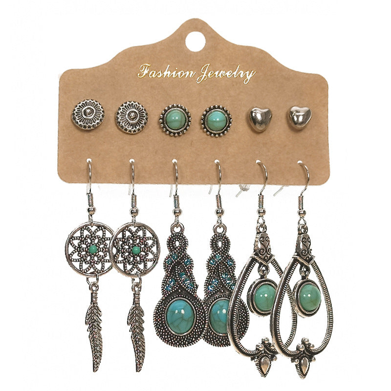 Lightweight Alloy Earrings Set