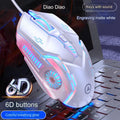 White colorful light-6D button sound version (Pack of 2)