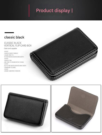 Business card holder black color