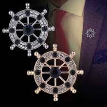 Elegant Floral Alloy Pearl Brooch - Image 1