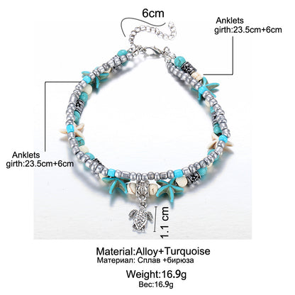 colorful anklet for yoga and casual wear