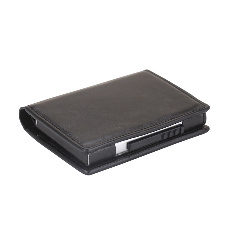 Automatic pop-up credit card holder