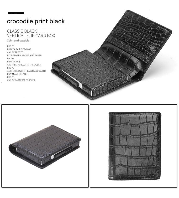 Durable aluminum wallet with RFID protection