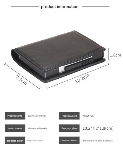 Automatic pop-up credit card holder