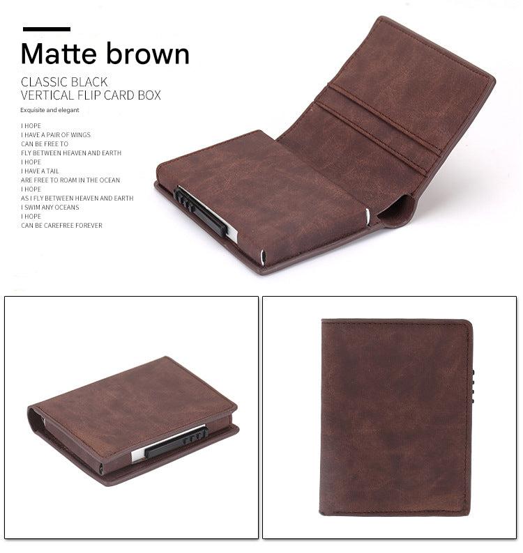 Automatic pop-up credit card holder