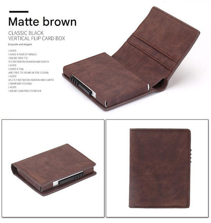 Automatic pop-up credit card holder