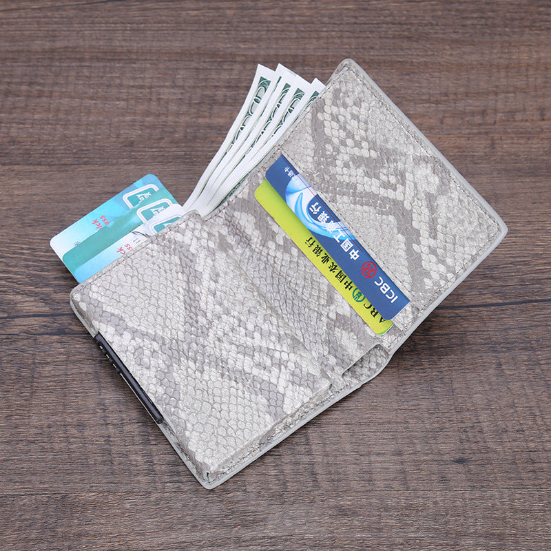 Durable aluminum wallet with RFID protection