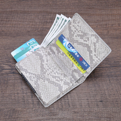Durable aluminum wallet with RFID protection