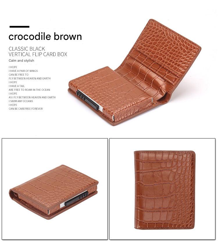 Compact aluminum wallet in various colors