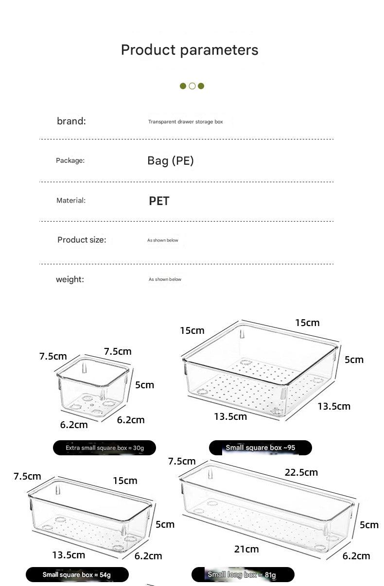 Plastic storage box set