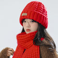 Hat + Scarf Red
