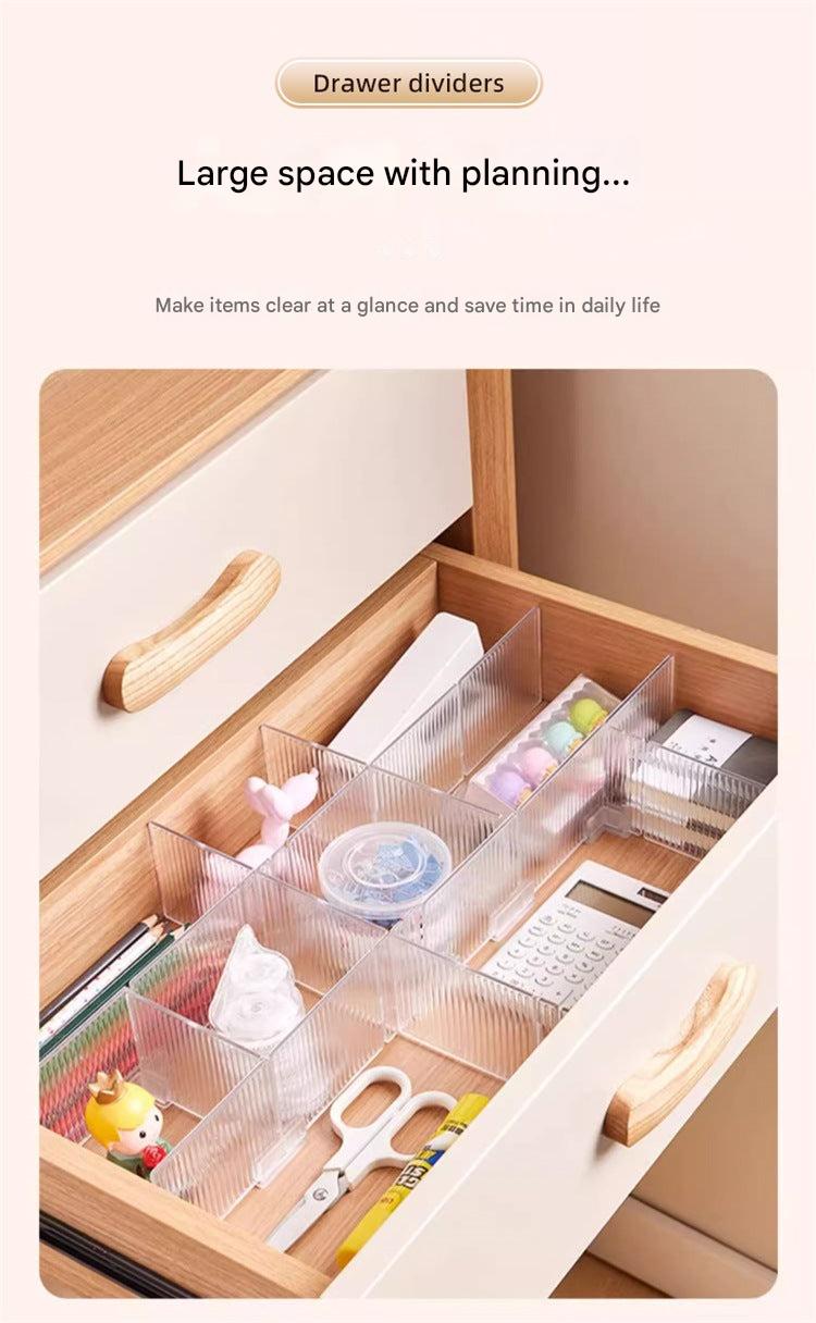 Transparent drawer organizer for socks