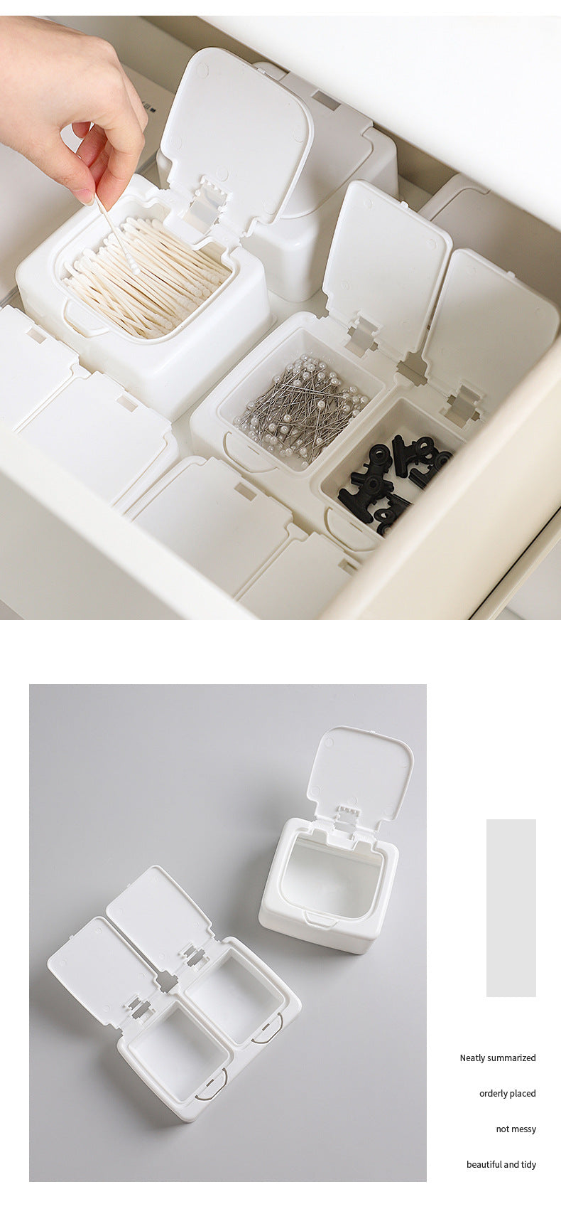 Compact Storage Box for Makeup Remover Pads
