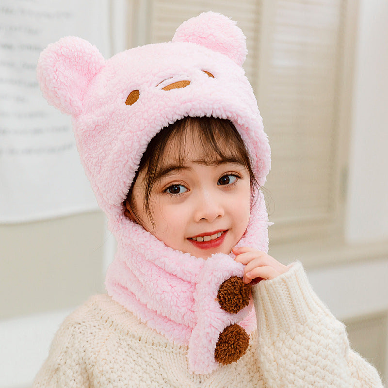 Warm plush winter hat for children - image 4