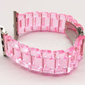 38/40/41mm resin strap-glacier transparent pink (Pack of 1)