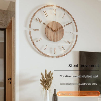 Tempered Glass Clock Front View Image 2