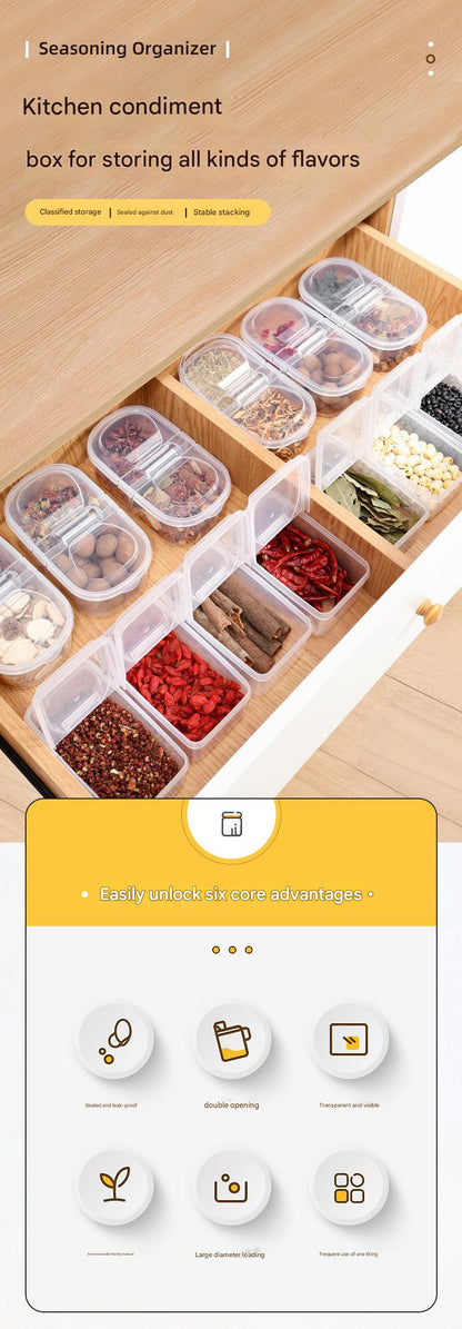 Food-safe plastic storage for spices