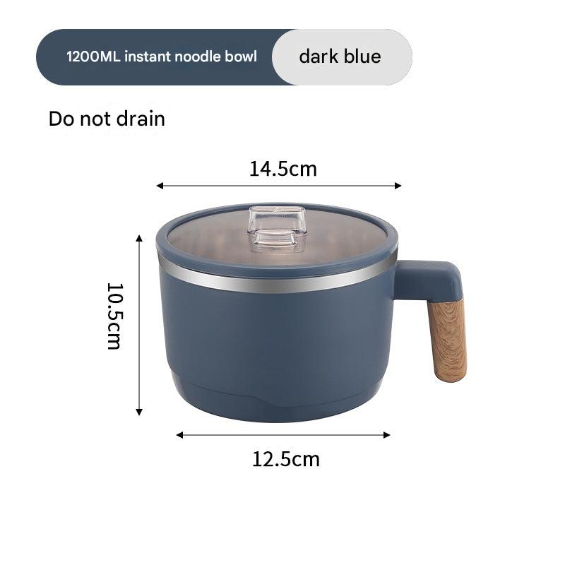 Large stainless steel bowl with lid for meals