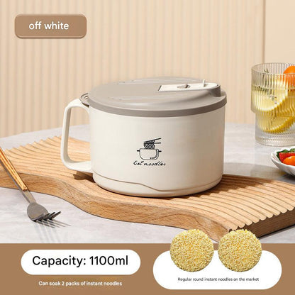 Large stainless steel bowl with lid for meals