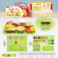 Burger 9-piece set, 27 pieces after disassembly [Color Box Packaging] (Pack of 2)