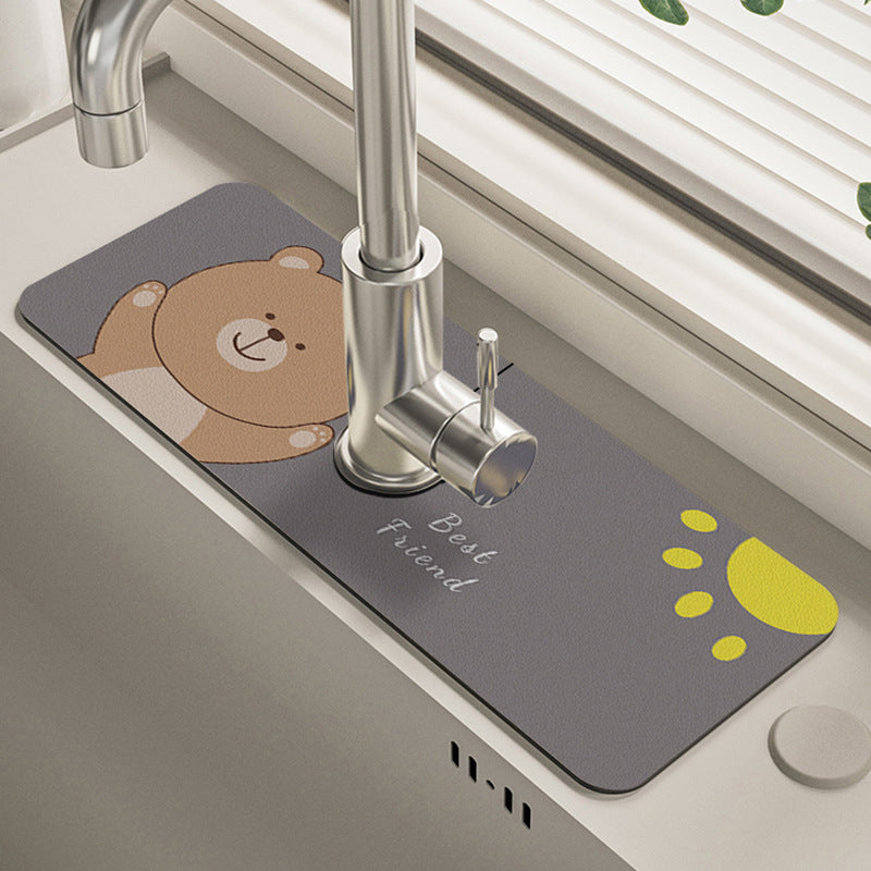 Silica Gel Water Tap Drain Mat Image 7