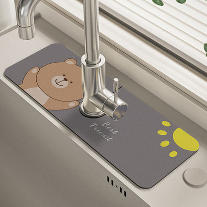 Silica Gel Water Tap Drain Mat Image 7