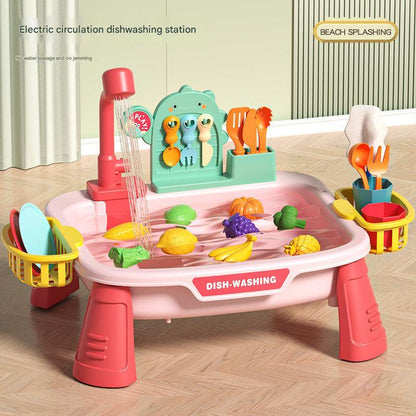 realistic water function toy kitchen