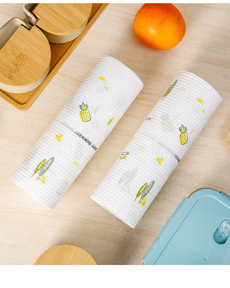Close-up of absorbent cleaning paper towel