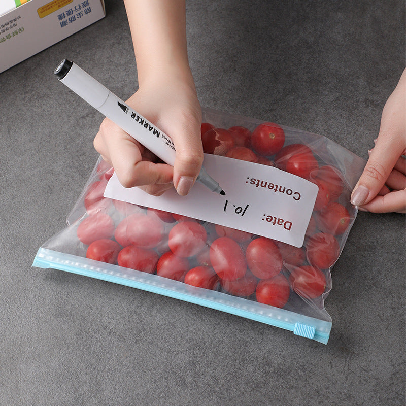 Leak-proof refrigerator storage bags