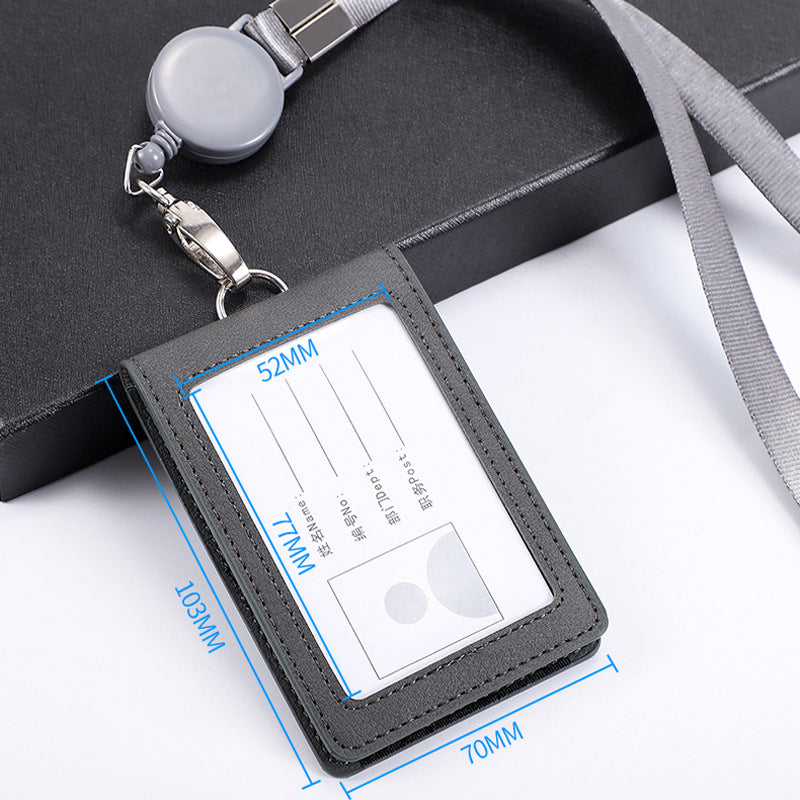 Durable materials of synthetic leather ID holder