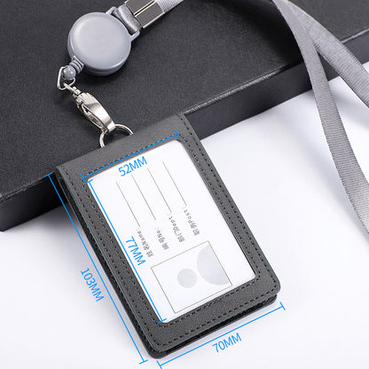Durable materials of synthetic leather ID holder