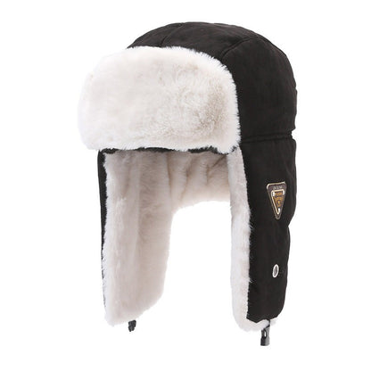 Winter earflap hat in beige