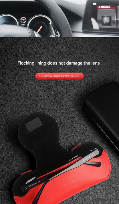 Colorful car accessory sunglasses holder