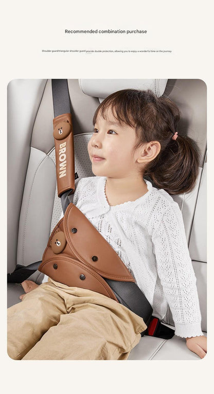 Durable children’s car seat belt cushion