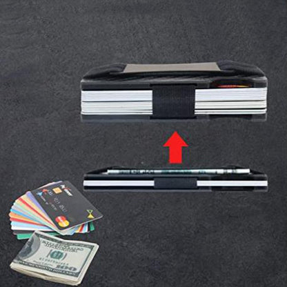 Premium RFID Blocking Aluminum Wallet with AirTag Holder - Image 1