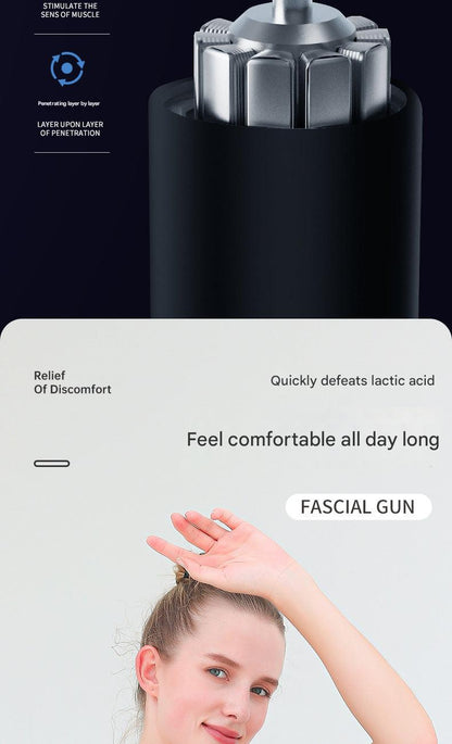 Image showcasing the LCD screen of the massage gun