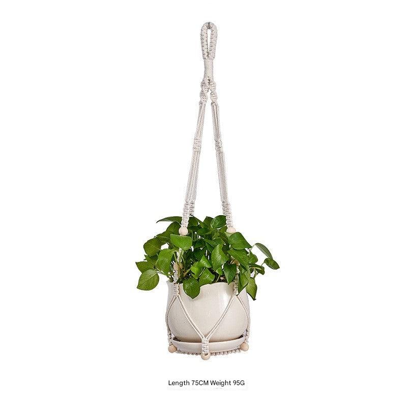 Natural material hanging baskets image 8