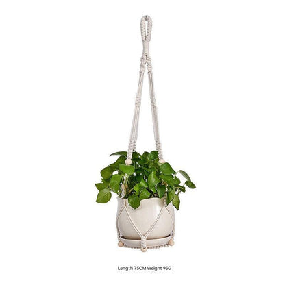 Natural material hanging baskets image 8