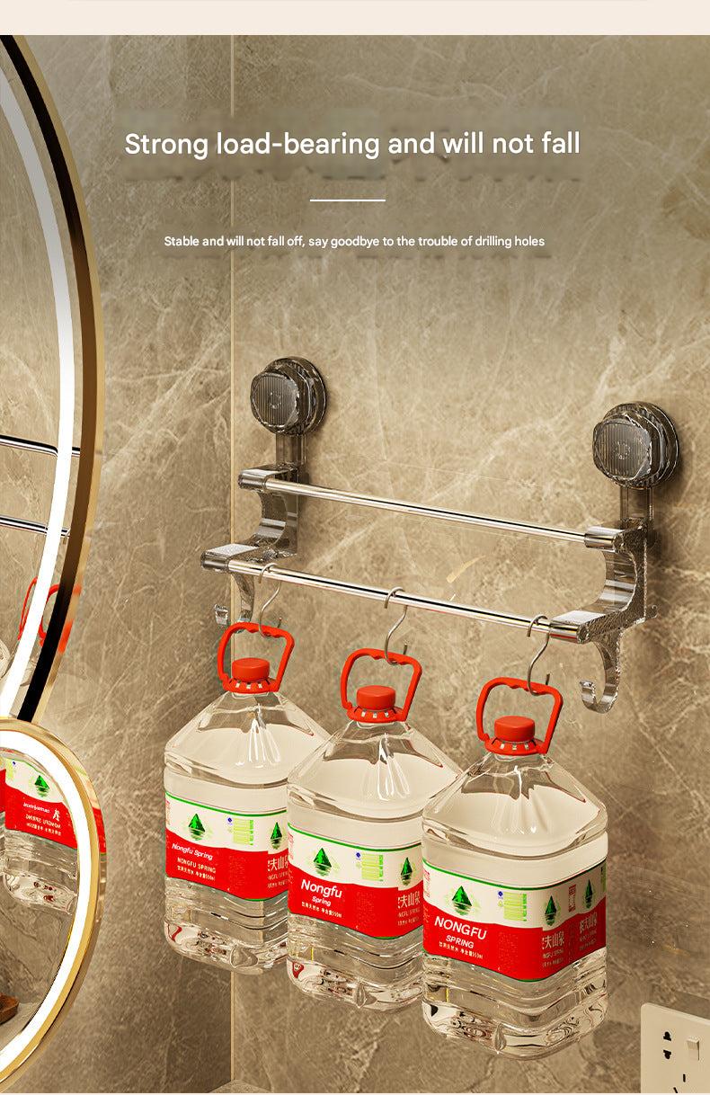 Dual-Pole Suction Towel Rack Image 5