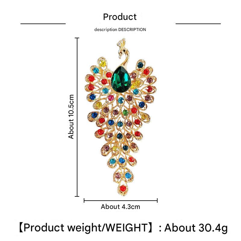 colorful rhinestone brooch for clothing