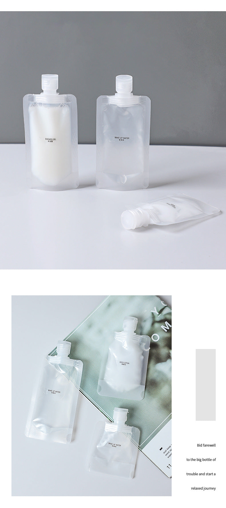 Portable travel cosmetic bottle 2